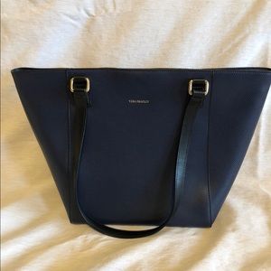 Vera Bradley Ella leather tote in Navy